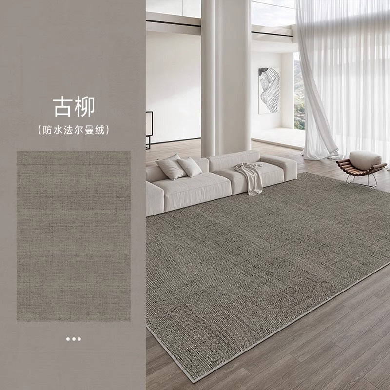 พรมห้องนั่งเล่น กันน้ำ เช็ดง่าย พนมโเดิร์นโทนเทา Breeze Walk Rug Collection | iStay