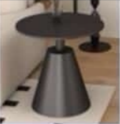 Coffee Table 60*60 Stone Top , Metal Base