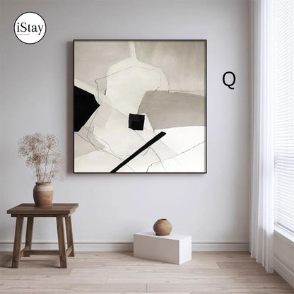 ART002 | ภาพตกแต่งผนัง Canvas โทนเอิร์ธ – เลือกกรอบได้