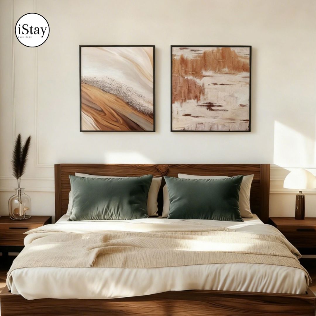 ART002 | ภาพตกแต่งผนัง Canvas โทนเอิร์ธ – เลือกกรอบได้