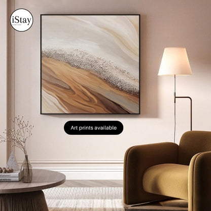 ART002 | ภาพตกแต่งผนัง Canvas โทนเอิร์ธ – เลือกกรอบได้