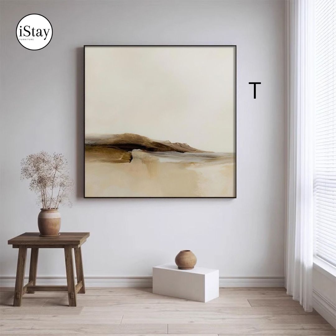 ART002 | ภาพตกแต่งผนัง Canvas โทนเอิร์ธ – เลือกกรอบได้