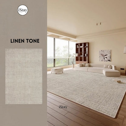 พรมห้องนั่งเล่น กันน้ำ เช็ดง่าย พนมโเดิร์นโทนเทา Breeze Walk Rug Collection | iStay