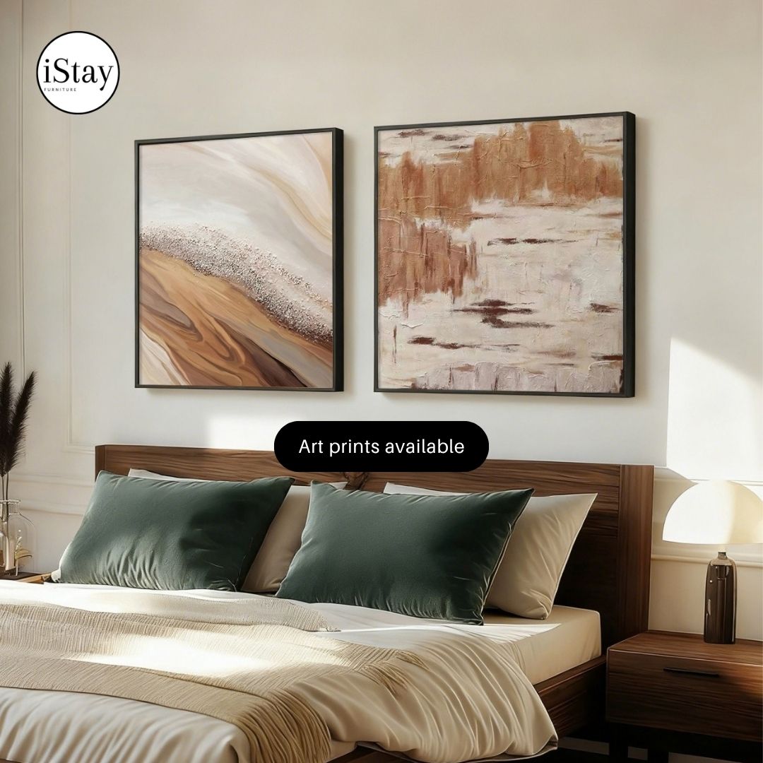 ART002 | ภาพตกแต่งผนัง Canvas โทนเอิร์ธ – เลือกกรอบได้