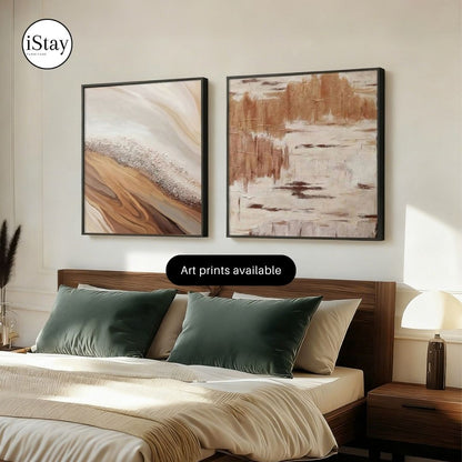ART002 | ภาพตกแต่งผนัง Canvas โทนเอิร์ธ – เลือกกรอบได้