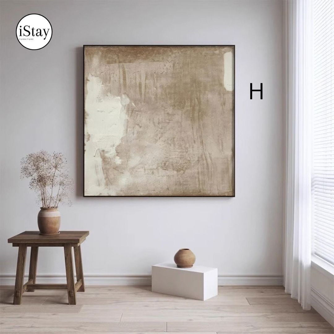 ART002 | ภาพตกแต่งผนัง Canvas โทนเอิร์ธ – เลือกกรอบได้