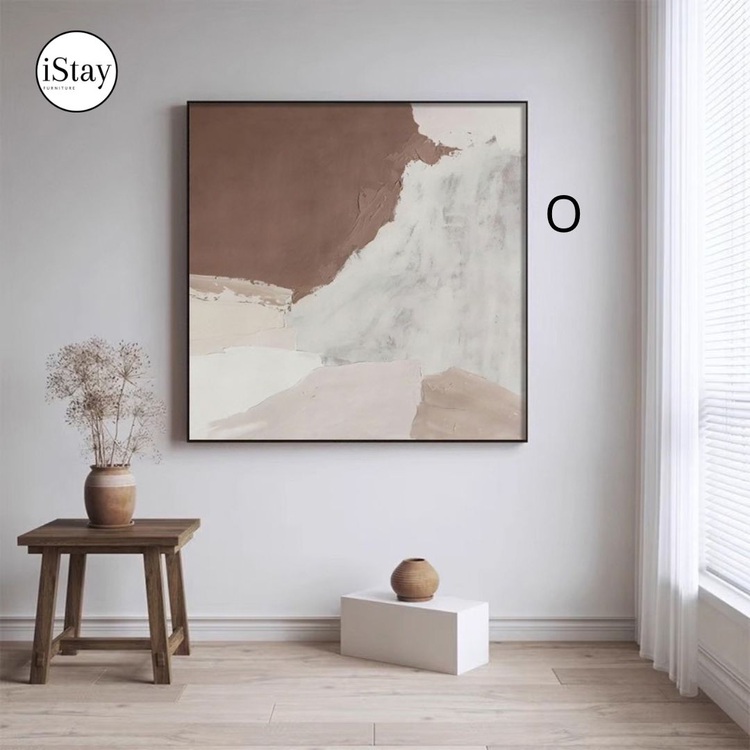 ART002 | ภาพตกแต่งผนัง Canvas โทนเอิร์ธ – เลือกกรอบได้