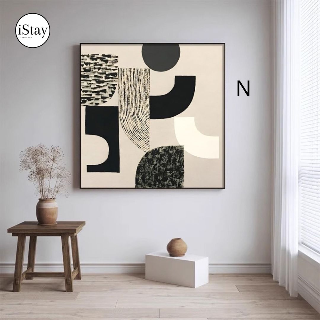 ART002 | ภาพตกแต่งผนัง Canvas โทนเอิร์ธ – เลือกกรอบได้