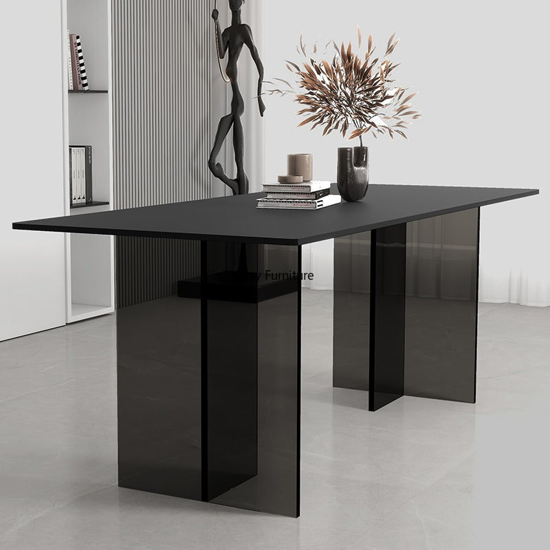 iStay Black Acrylic Crystal Dining Table