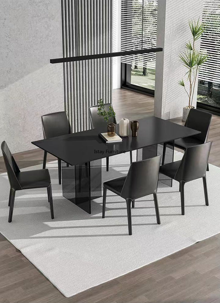 iStay Black Acrylic Crystal Dining Table