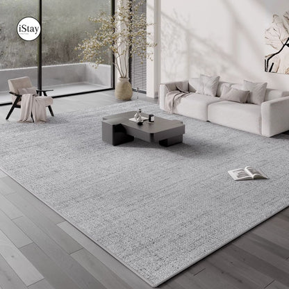 พรมห้องนั่งเล่น กันน้ำ เช็ดง่าย พนมโเดิร์นโทนเทา Breeze Walk Rug Collection | iStay