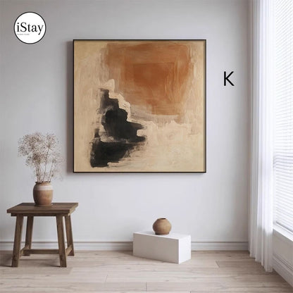 ART002 | ภาพตกแต่งผนัง Canvas โทนเอิร์ธ – เลือกกรอบได้