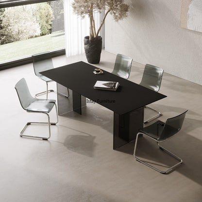 iStay Black Acrylic Crystal Dining Table