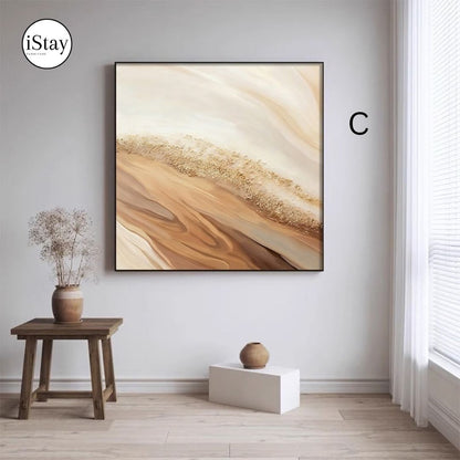 ART002 | ภาพตกแต่งผนัง Canvas โทนเอิร์ธ – เลือกกรอบได้