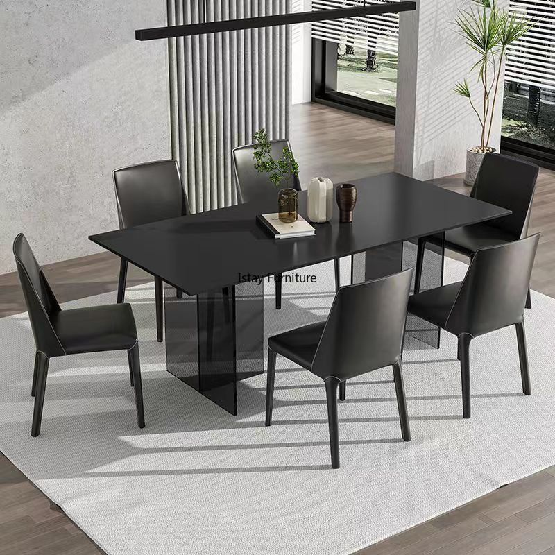 iStay Black Acrylic Crystal Dining Table