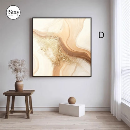 ART002 | ภาพตกแต่งผนัง Canvas โทนเอิร์ธ – เลือกกรอบได้